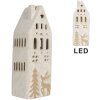 Clayre & Eef Dom z LED 9x7x24 cm - Dekoracja Świąteczna