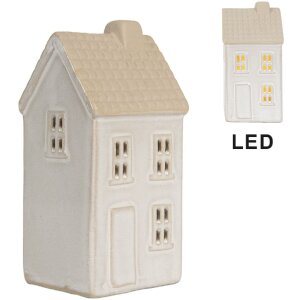 Clayre & Eef Dekoracyjny dom z LED 6x5x11 cm