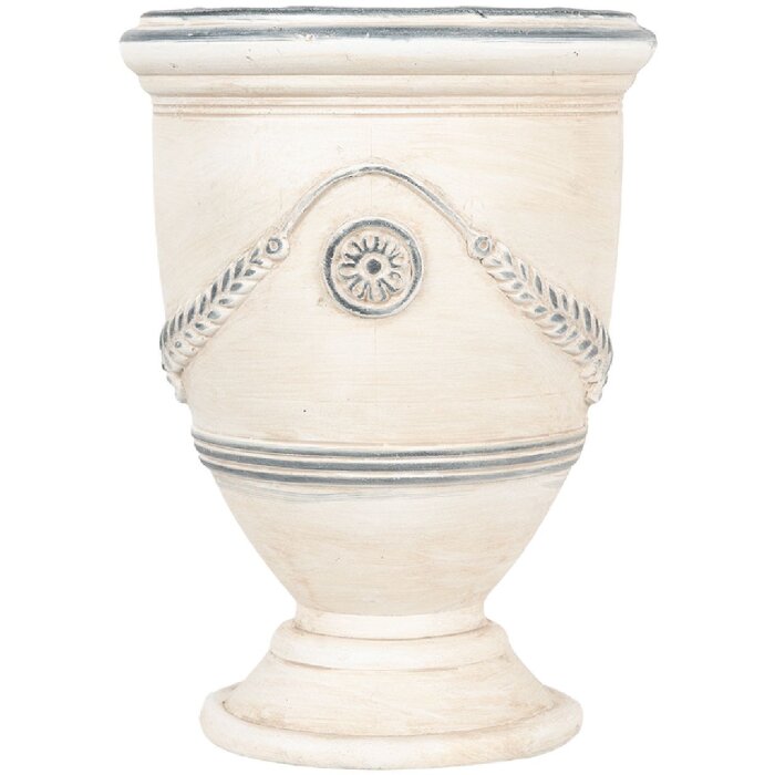 Clayre & Eef 6MG0121 Doniczka Dekoracyjna Beżowo-Szara 23x31 cm