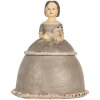 Clayre & Eef Dekoracja Kobieta 19x16x22 cm Beżowo-Szara