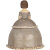 Clayre & Eef Dekoracja Kobieta 19x16x22 cm Beżowo-Szara