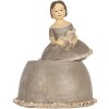 Clayre & Eef Dekoracja Kobieta 19x16x22 cm Beżowo-Szara