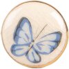 Clayre & Eef 66267 – Klamka Drzwiowa Beżowo-Niebieska 3x3 cm