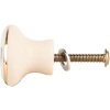Clayre & Eef 66267 – Klamka Drzwiowa Beżowo-Niebieska 3x3 cm
