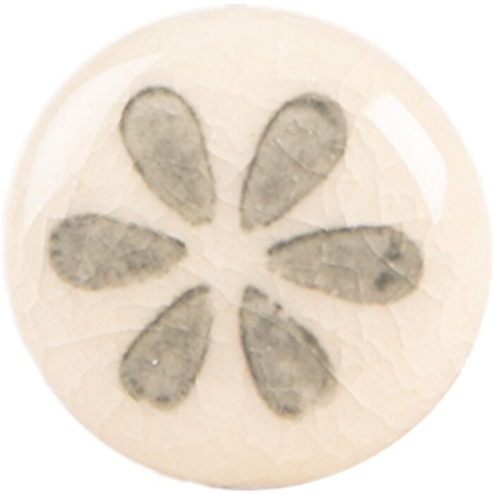 Clayre & Eef Klamka do drzwi ceramiczna 3x3 cm