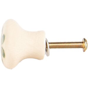 Clayre & Eef Klamka do Drzwi Ceramiczna Ø 3 cm
