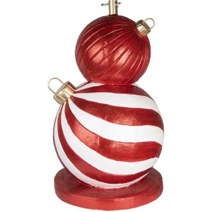 Clayre & Eef 5MG0096 Podstawa pod choinkę Czerwono-Biała Ø 55x84 cm
