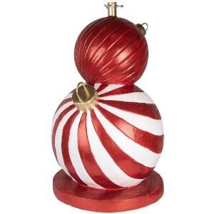 Clayre & Eef 5MG0096 Podstawa pod choinkę Czerwono-Biała Ø 55x84 cm