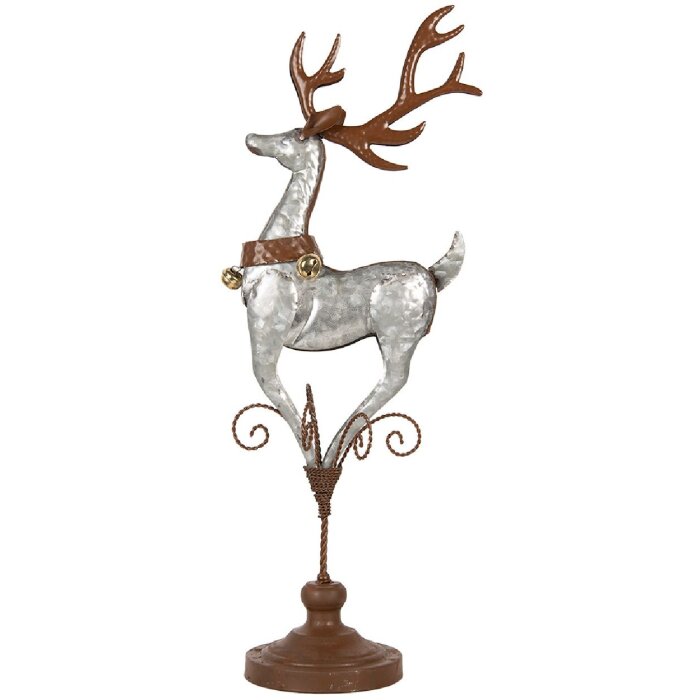 Clayre & Eef Renifer 24x24x68 cm Szary