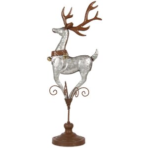 Clayre & Eef Renifer 24x24x68 cm Szary
