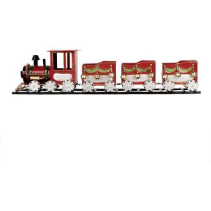 Clayre & Eef 5Y1299 Dekoracja Pociąg 58x12x14 cm Czerwony