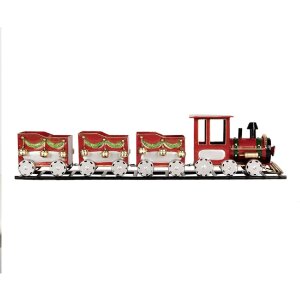 Clayre & Eef 5Y1299 Dekoracja Pociąg 58x12x14 cm Czerwony