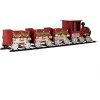 Clayre & Eef 5Y1299 Dekoracja Pociąg 58x12x14 cm Czerwony