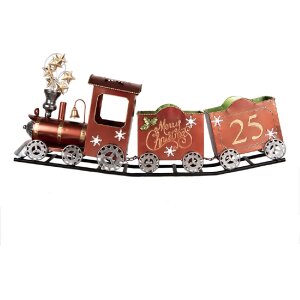 Clayre & Eef Zegar Dekoracyjny 79x15x37 cm Rot