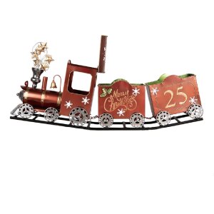 Clayre & Eef Zegar Dekoracyjny 79x15x37 cm Rot