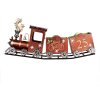 Clayre & Eef Zegar Dekoracyjny 79x15x37 cm Rot
