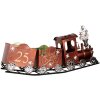 Clayre & Eef Zegar Dekoracyjny 79x15x37 cm Rot