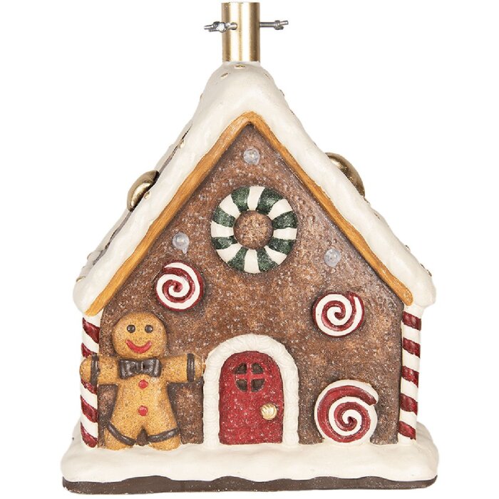 Clayre & Eef Podstawka pod choinkę 37x26x47 cm Brązowo-Biała