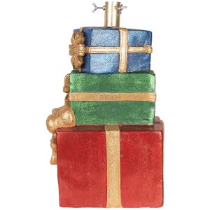Clayre & Eef 6MG0149 Podstawa pod choinkę 25x28x48 cm Czerwono-złota