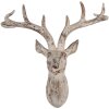 Clayre & Eef 6PR5522 Dekoracja Ścienna Jeleń 33x16x37 cm
