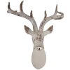Clayre & Eef 6PR5522 Dekoracja Ścienna Jeleń 33x16x37 cm