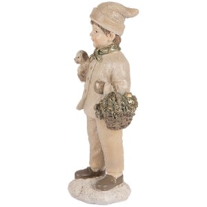 Clayre & Eef Dekoracja Dziecięca 9x7x18 cm Beżowa