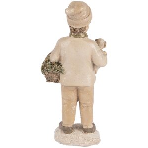 Clayre & Eef Dekoracja Dziecięca 9x7x18 cm Beżowa