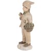 Clayre & Eef Dekoracja Dziecięca 9x7x18 cm Beżowa