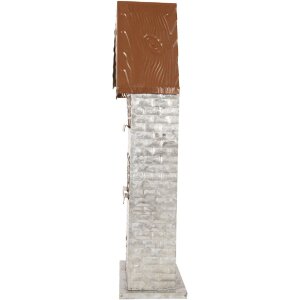 Clayre & Eef 6Y5811 Świecznik Domki 30x13x54 cm Szary