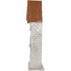 Clayre & Eef 6Y5811 Świecznik Domki 30x13x54 cm Szary