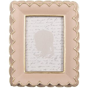 Clayre & Eef Ramka na zdjęcia 10x2x13 cm Różowe złoto