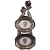 Clayre & Eef Ramka na zdjęcia 14x3x27/9x7 cm (2) Srebrno-Brązowa