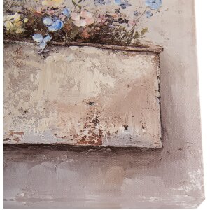 Clayre & Eef 66265 Dekoracja Ścienna 36x3x36 cm Beżowo-Różowa
