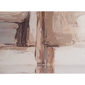 Clayre & Eef 66266 Dekoracja ścienna 51x3x51 cm Beżowo-Różowa