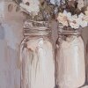 Clayre & Eef 66266 Dekoracja ścienna 51x3x51 cm Beżowo-Różowa