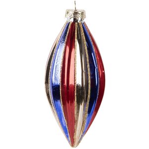 Clayre & Eef Bombka Choinkowa 6x13 cm Wielokolorowa