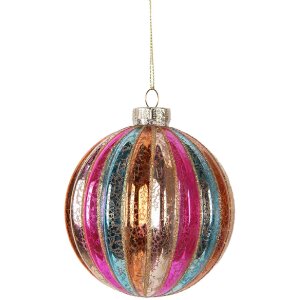 Clayre & Eef Bombka Choinkowa 10x11 cm Wielokolorowa