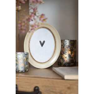 Clayre & Eef 2F1321 Ramka na zdjęcia 18x23 cm beżowo-złota