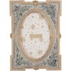 Clayre & Eef 2F1365S Ramka na zdjęcia 10x15 cm Niebiesko-Złota