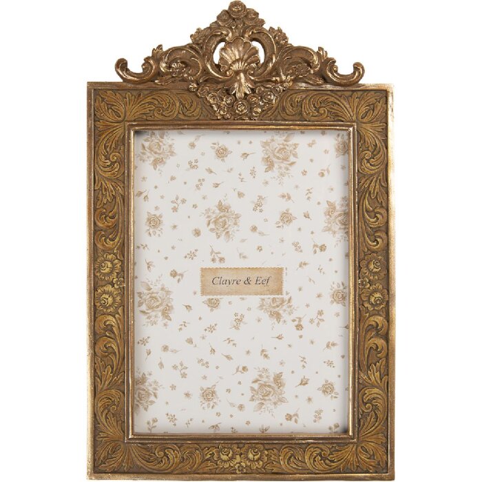 Clayre & Eef 2F1349M Ramka na zdjęcia 17x26 cm / 13x18 cm złota