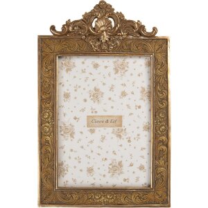 Clayre & Eef 2F1349M Ramka na zdjęcia 17x26 cm / 13x18 cm złota