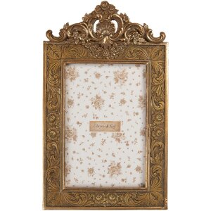 Clayre & Eef Ramka na zdjęcia 14x24 cm / 10x15 cm Złota