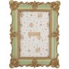 Clayre & Eef Ramka na zdjęcia 15x21 cm Zielono-Złota