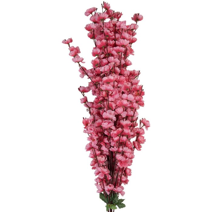 Clayre & Eef 5PL0168P Dekoracja Gałąź z Kwiatami Różowa 100 cm