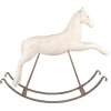 Clayre & Eef Huśtawkowy Koniak 61x15x51 cm Biały