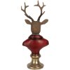 Clayre & Eef Busta Renifera 10x9x19 cm Braun & Rot