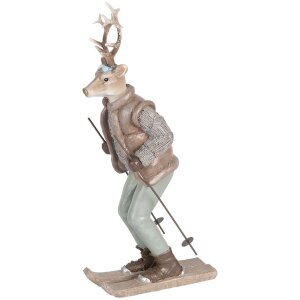 Clayre & Eef Jeleń 16x11x33 cm - Ozdobna dekoracja...