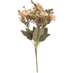 Clayre & Eef Gałąź z Kwiatami 10x32 cm Beżowo-Zielona