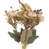 Clayre & Eef Gałąź z Kwiatami 10x32 cm Beżowo-Zielona