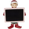 Clayre & Eef Elf z Tablicą 18x15x23 cm Rot Schwarz